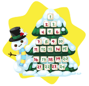 Snowman advent calendar
