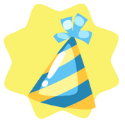 Blue party hat