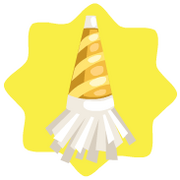 Gold noisemaker