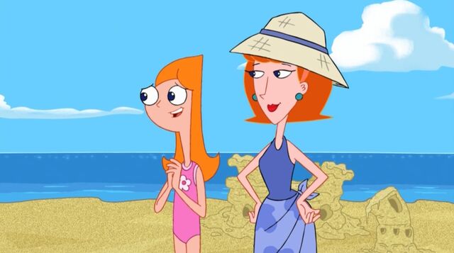 File:Candace and her mom standing in front of their sandcastle.jpg