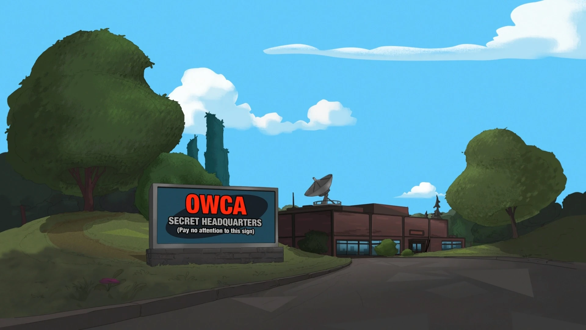 Image 332 Outside the OWCA.jpg Phineas and Ferb Wiki FANDOM