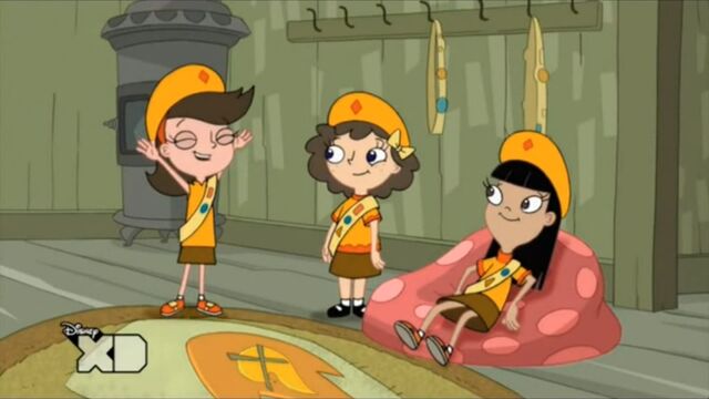 File:Adyson, Milly and Ginger ready to see P&F.jpg