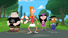 Candace and the gang about to rescue Phineas and Ferb.png