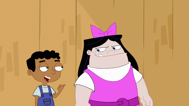 File:Baljeet and Buford dressed as Isabella.png