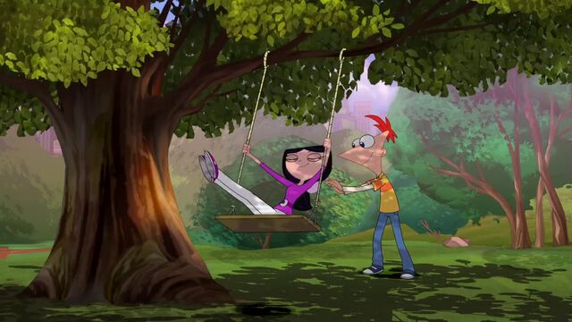File:Phineas pushes Isabella on a swing.jpg