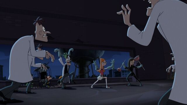 File:Candace, Vanessa and Doofenshmirtz ready to fight the doof zombies.jpg
