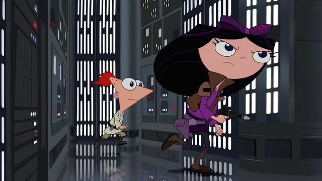 File:Phineas and Isabella running away from Candace.jpg