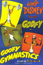 Affiche de Dingo fait de la gymnastique.jpg