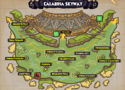 (Map) Calabria Skyway