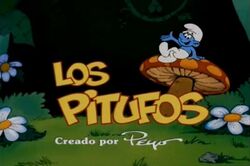 Los Pitufos Title Screen