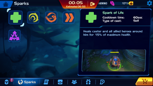 Spark of Life Menu
