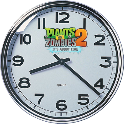 PvZ2 wall clock - simple