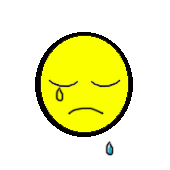 Sad smiley crying