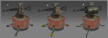 Gun turret variations