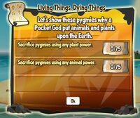 Living things, dying things