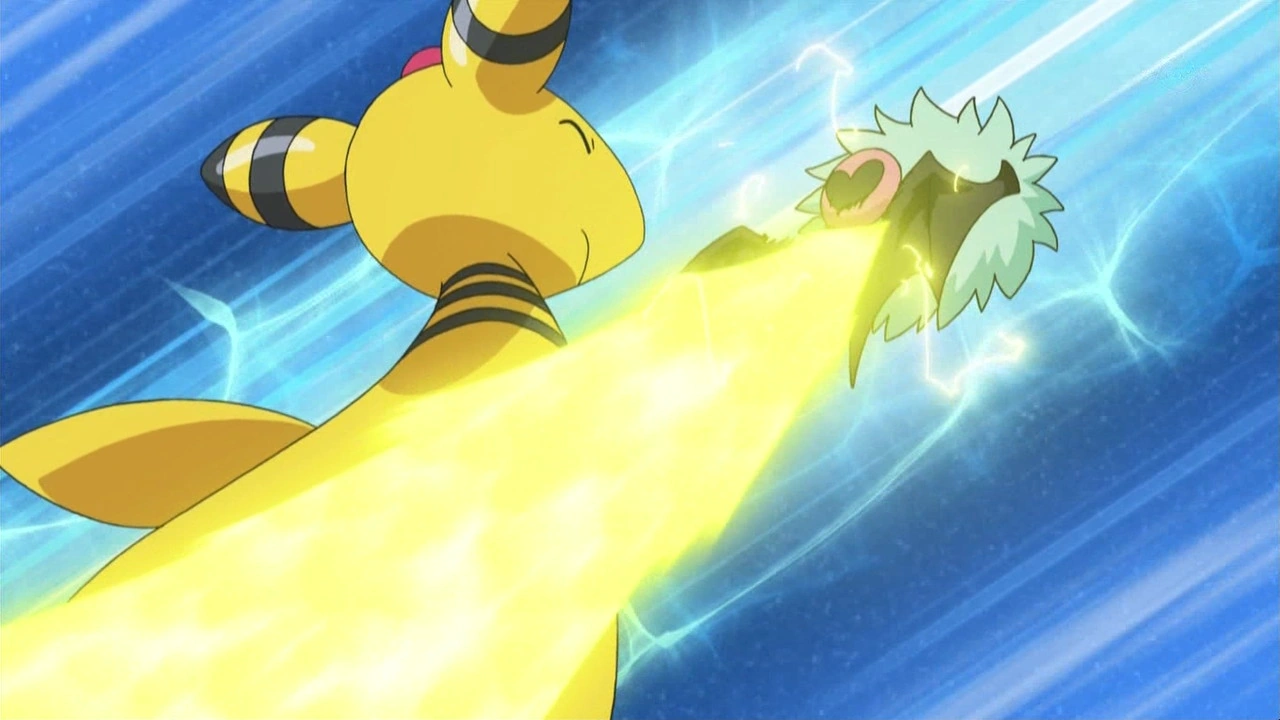Výsledek obrázku pro ampharos thunder punch