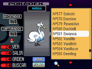 Swanna Pokedex