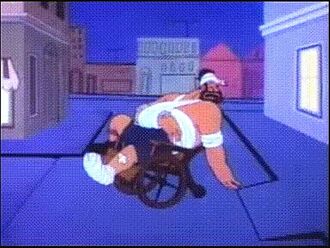 Bluto Beaten Man