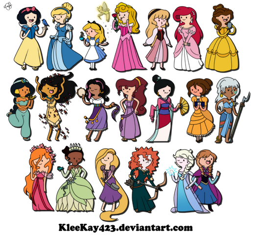 Plik:Adventure time disney females more added by kleekay423-d5ziz1d.png
