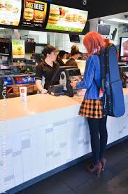 Hitomi at McDonalds