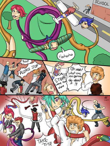 File:Commission elastic girls vs bullies 1 by oliriv-daciu0o.jpg