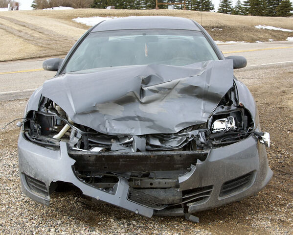 File:Car-deer collision damage.jpg