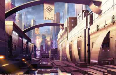 Futuristic city