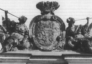 Odwach kartusz herbowy Stanisława Augusta