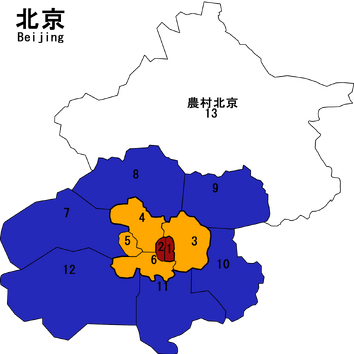 Beijing district Map