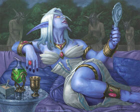 640x512 18781 The Vainglorious WOW card 2d fantasy dark elf girl world of warcraft picture image digital art.jpg