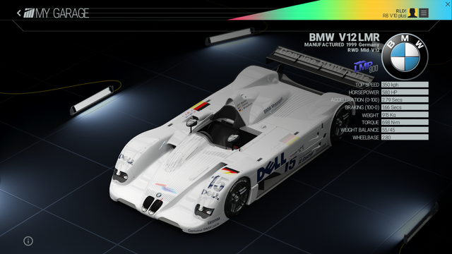 File:Project Cars Garage - BMW V12 LMR.png