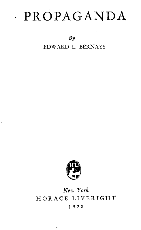 Engineering of consent edward bernays Engineering of consent edward bernays