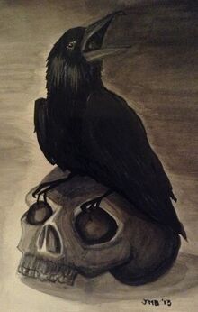 381px-Quoth, by Jennifer Babcock