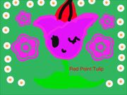 Another Red Point Tulip drawing (made with Doodle Buddy