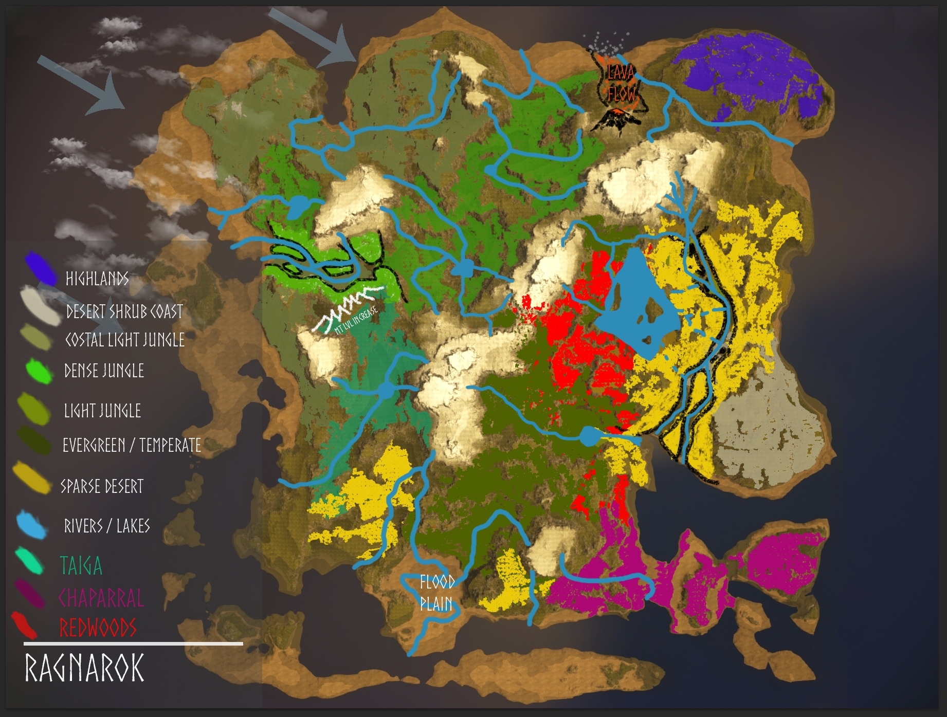 Map | Ragnarok - ARK:Survival Evolved Map Wiki | FANDOM powered by Wikia