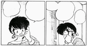 Ryoga's father on phone