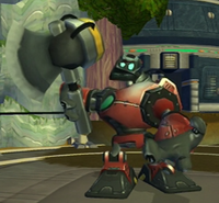 Robot-hache géant