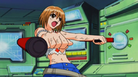 Elie uses her Tonfa Blasters