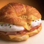 Egg & Ham Topped Croissant