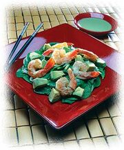 Quick Avocado, Shrimp and Wasabi Salad
