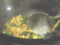 Stir frying