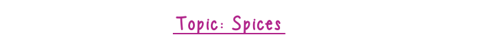 Topicspices
