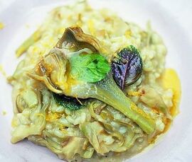 Artichoke risotto