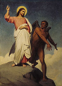 Ary Scheffer - The Temptation of Christ (1854)