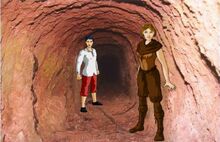 Down the mine