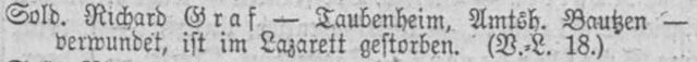 Bestand:Verlustlisten 1. Weltkrieg, page 2.654 Graf Richard (Taubenheim, Bautzen).jpg