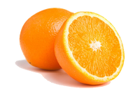 Cut orange