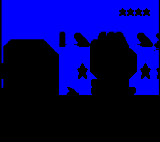 Ficheiro:Ristar, grandes estrelas, elementos de background, gimmicks, pontuações, bug, início - Law? Chaos? (8-bit).png