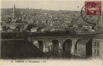 Lisieux train sur pont 1927.jpg