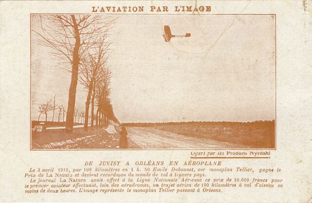 Fichier:Avion Juvisy orléans 1910.jpg